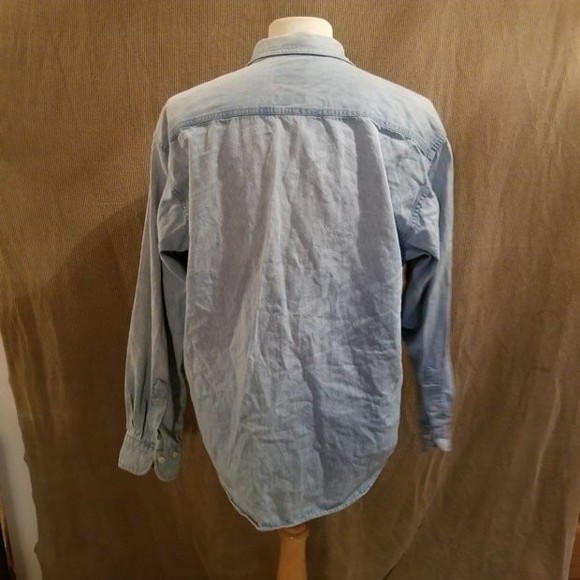 Hemisphere Indigo Denim full fit Shirt LG - Picture 6 of 7